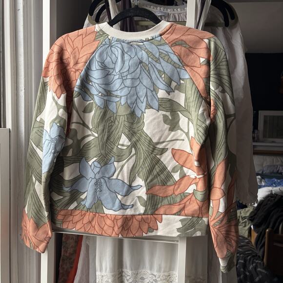 G Star Raw Floral Pullover Flower Long Sleeve Sweatshirt XS Womens - Picture 4 of 6